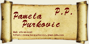 Pamela Purković vizit kartica